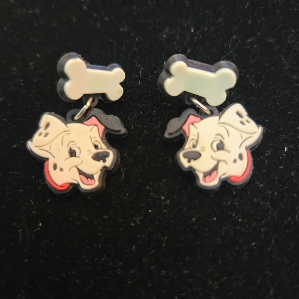 Disney 101 Dalmations Charm Bracelet and Earrings Set Vintage